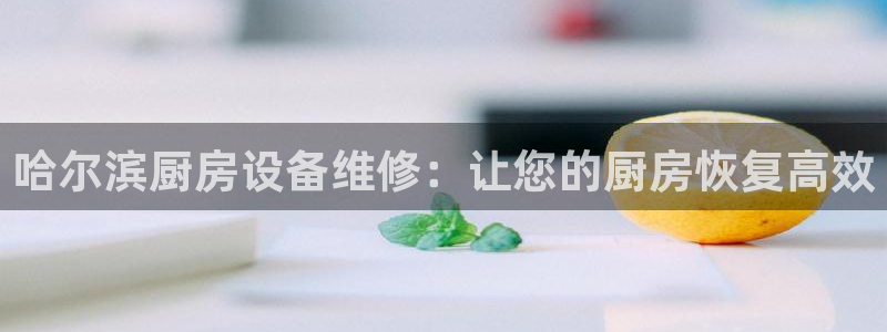 尊龙凯时电竞：哈尔滨厨房设备维修：让您的厨房恢复高效